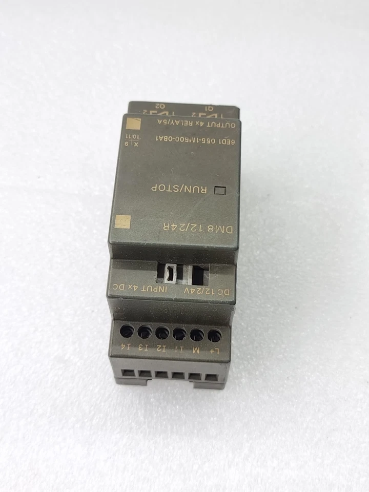 SIEMENS 6ED1055-1MB00-0BA1 DM8 12/24R EXPANSION MODULE 12/24V DC